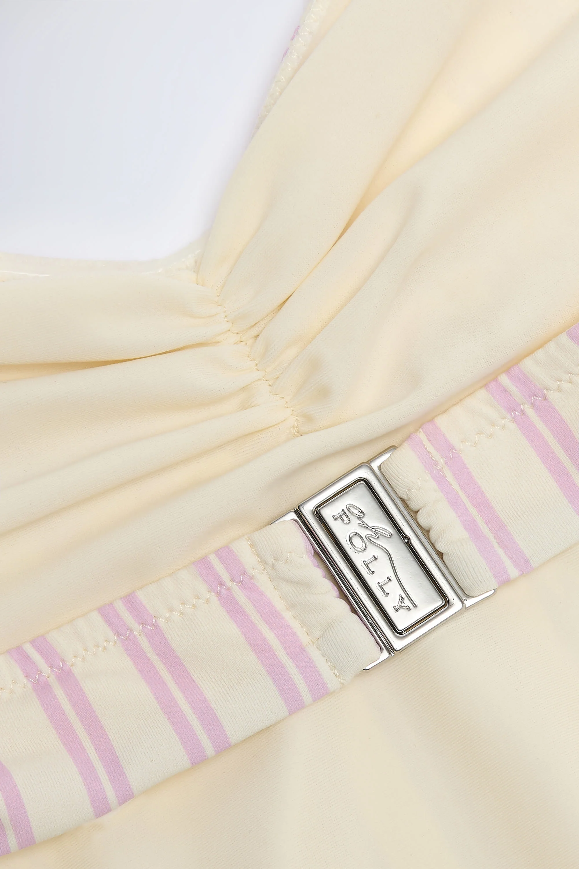 Cut-Out Halterneck Swimsuit in Mauve - Image 6