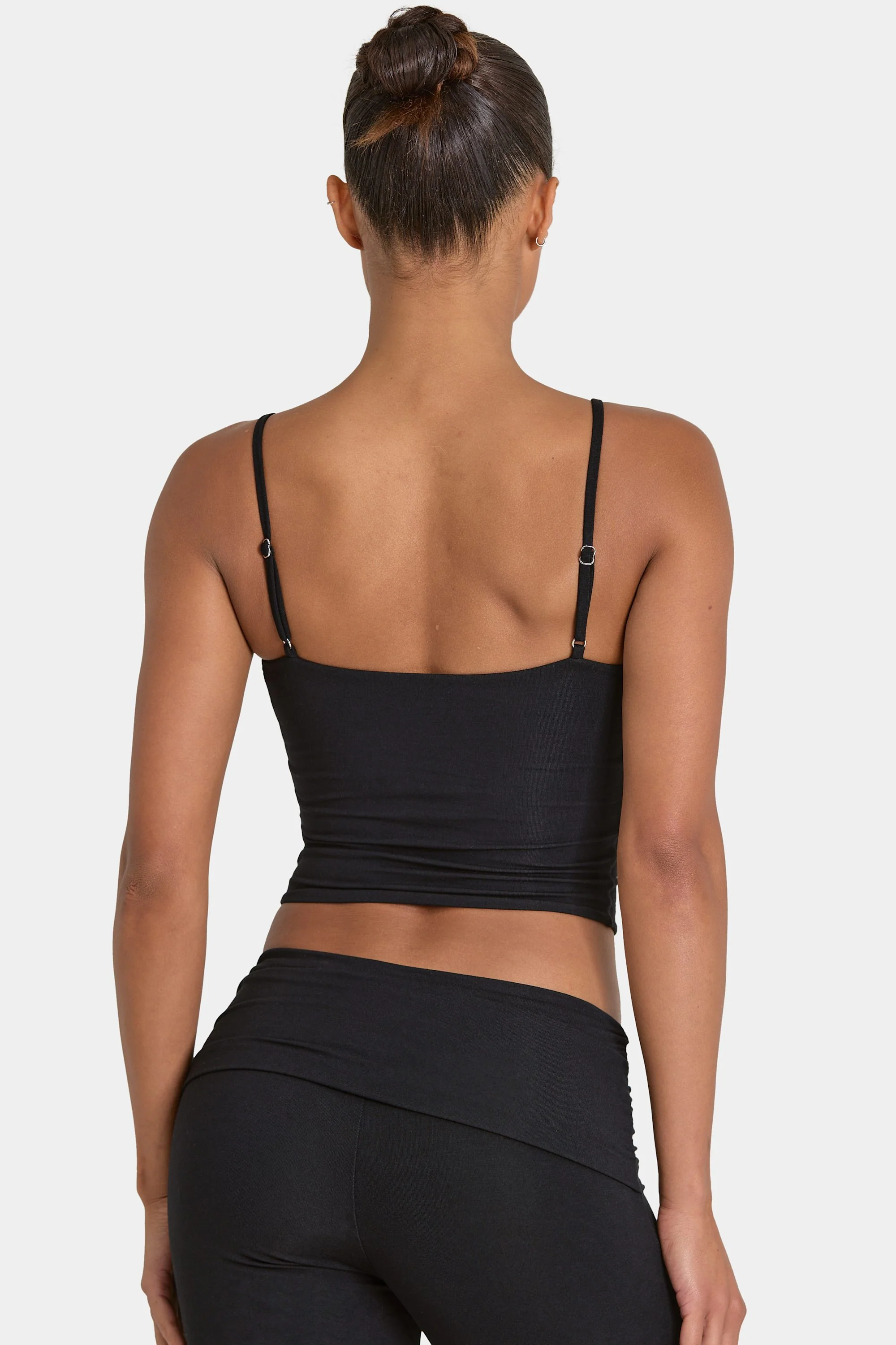 ButterCloud™ Crop Tank Top in Black - Image 2