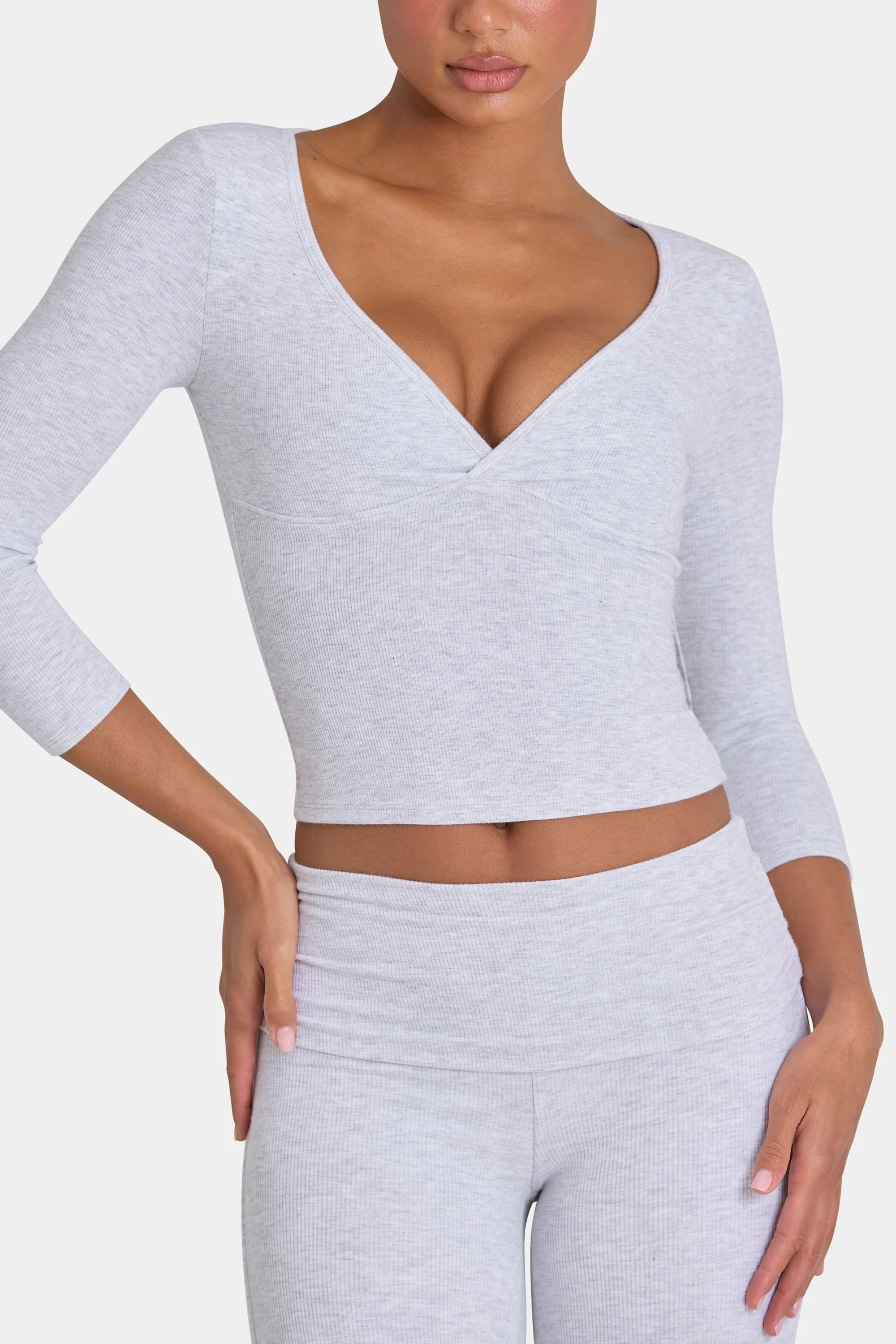 ButterCloud™ Top in Grey Marl - Image 3