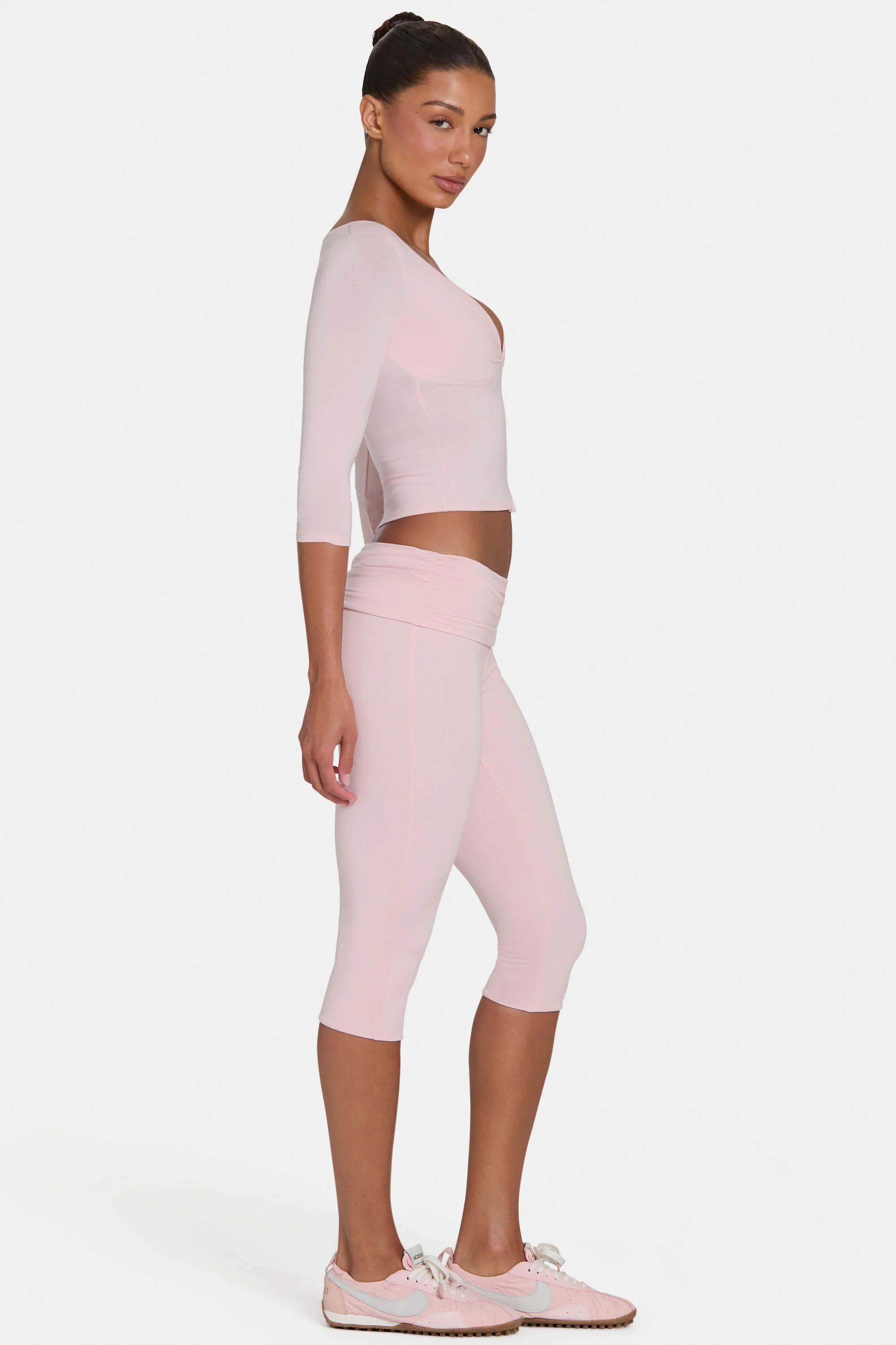 ButterCloud™ Capri Leggings in Blush - Image 3