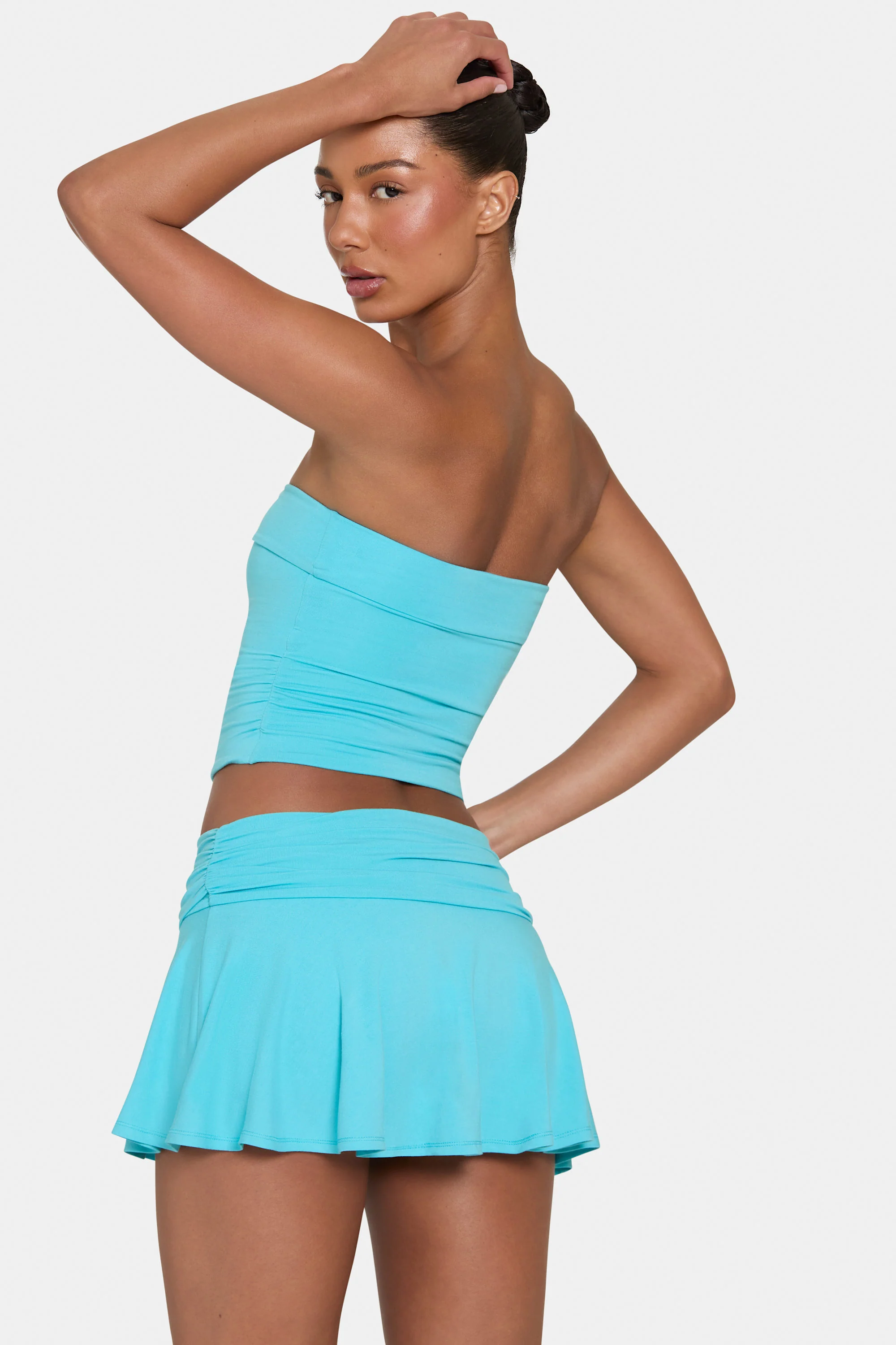 ButterCloud™ Mini Skort in Aqua - Image 2