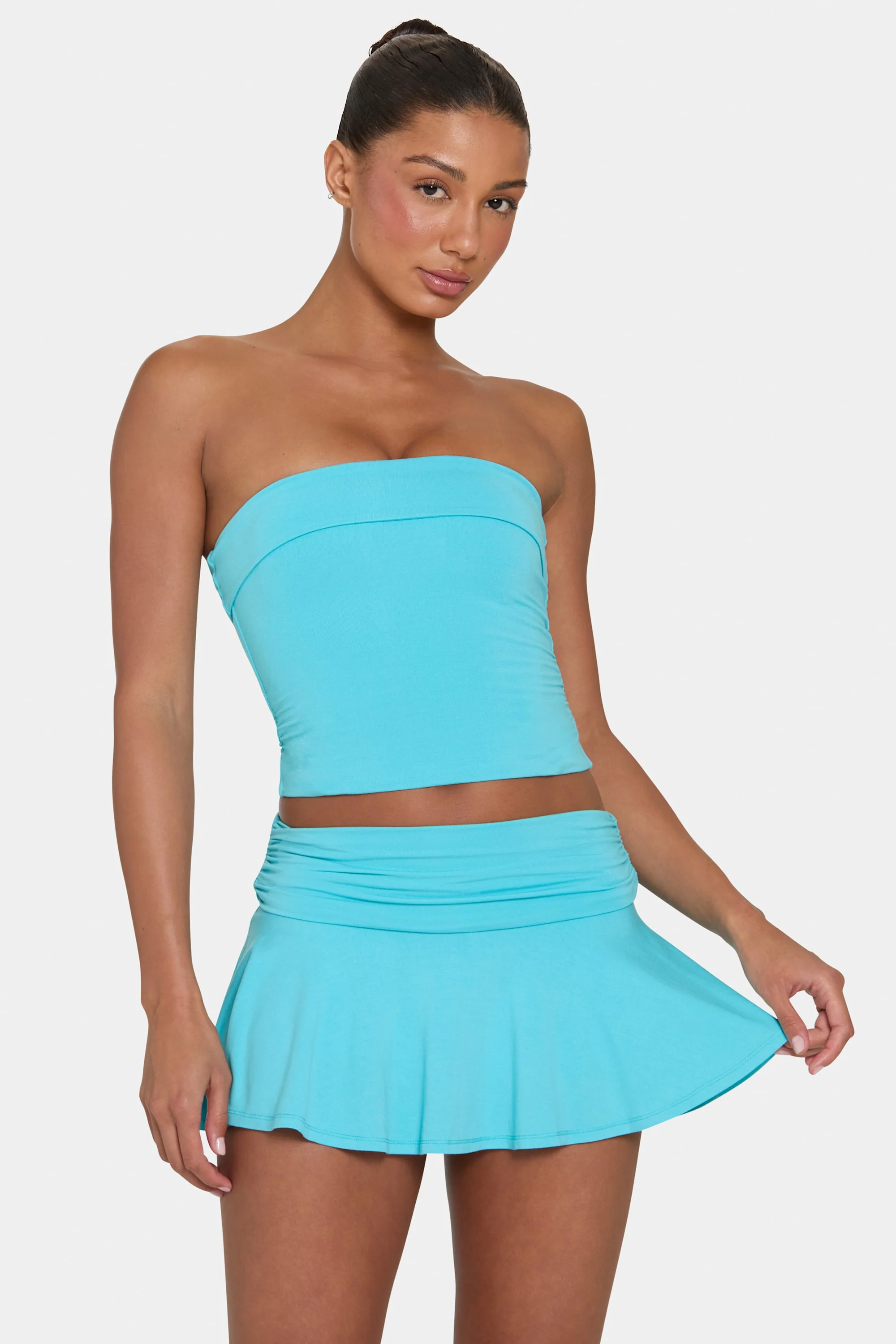 ButterCloud™ Mini Skort in Aqua - Image 6
