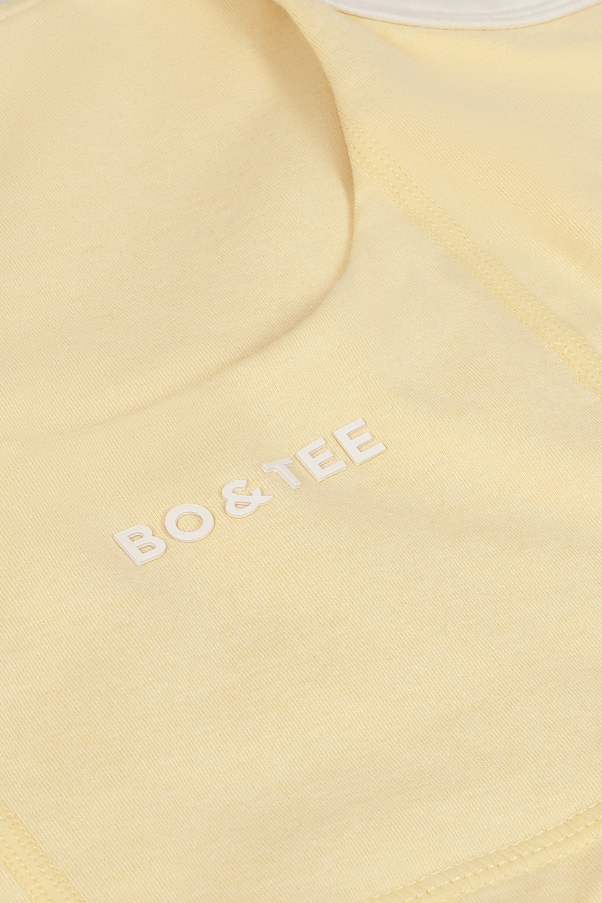 Cropped Tank Top in Lemon Marl - Image 15