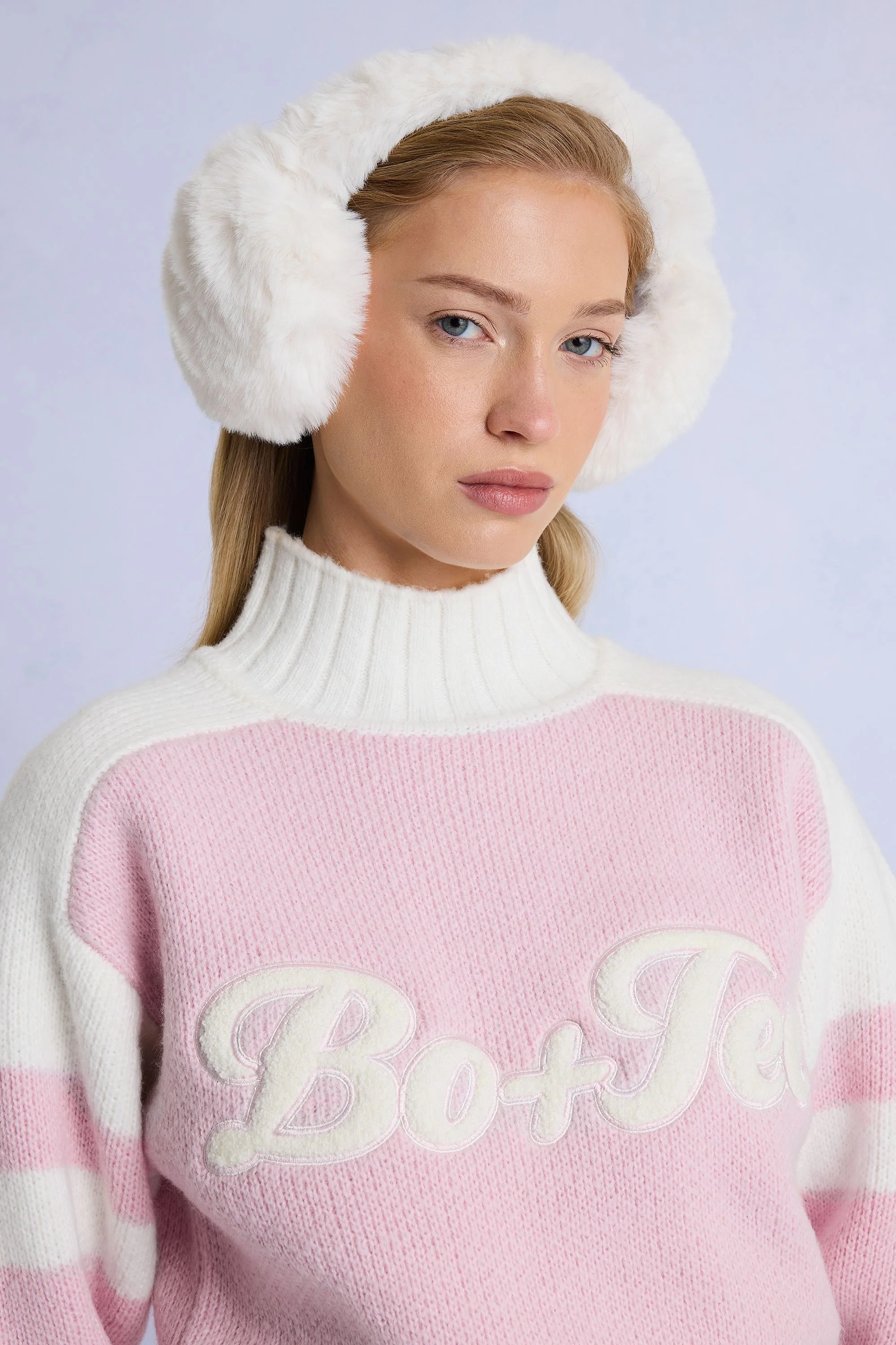 Faux-Fur Earmuffs in Ice - Image 2
