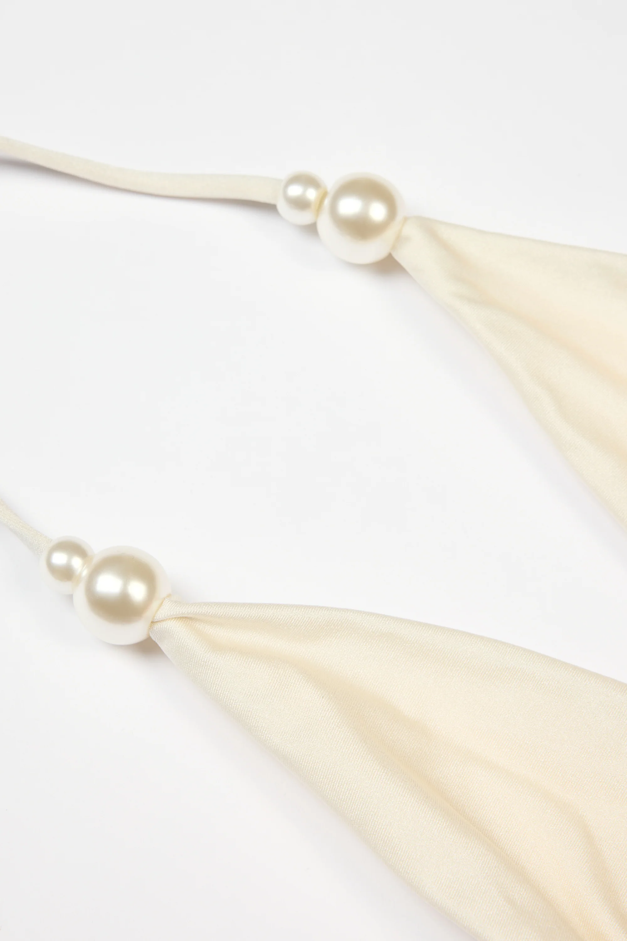 Halterneck Thong Swimsuit in Pearl - Image 3