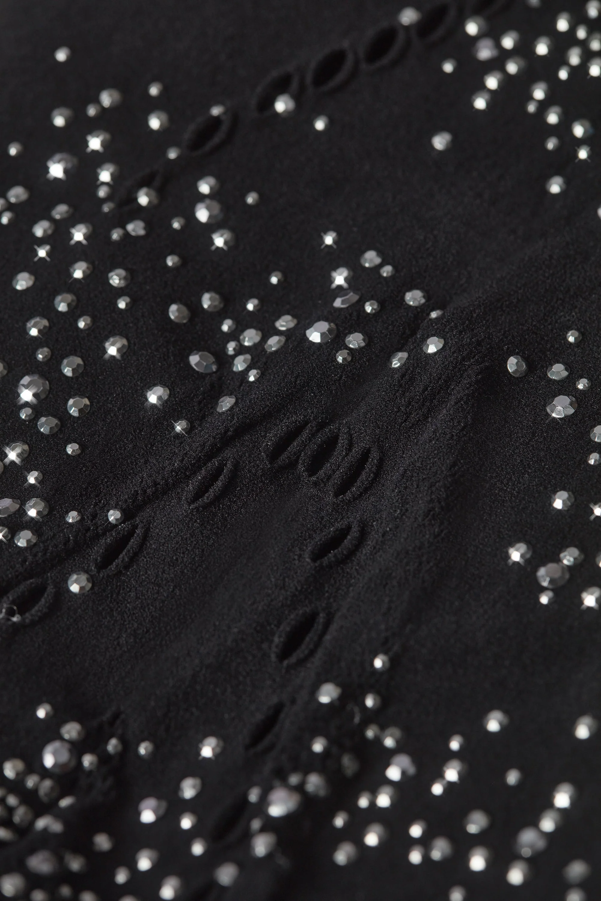 Embellished Cross-Strap Bikini Top in Black - Image 14