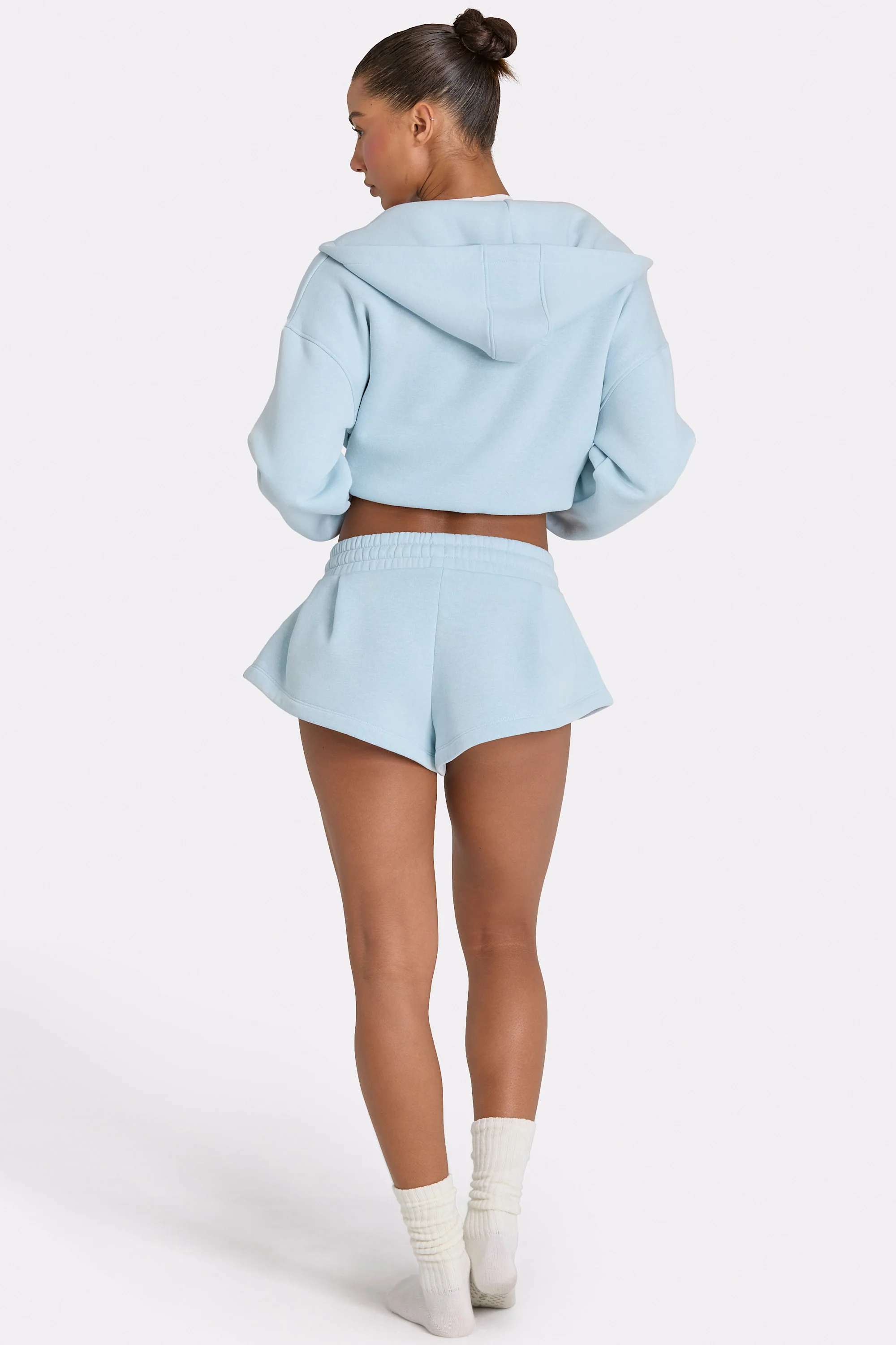 Mid-Rise Shorts in Powder Blue - Image 6