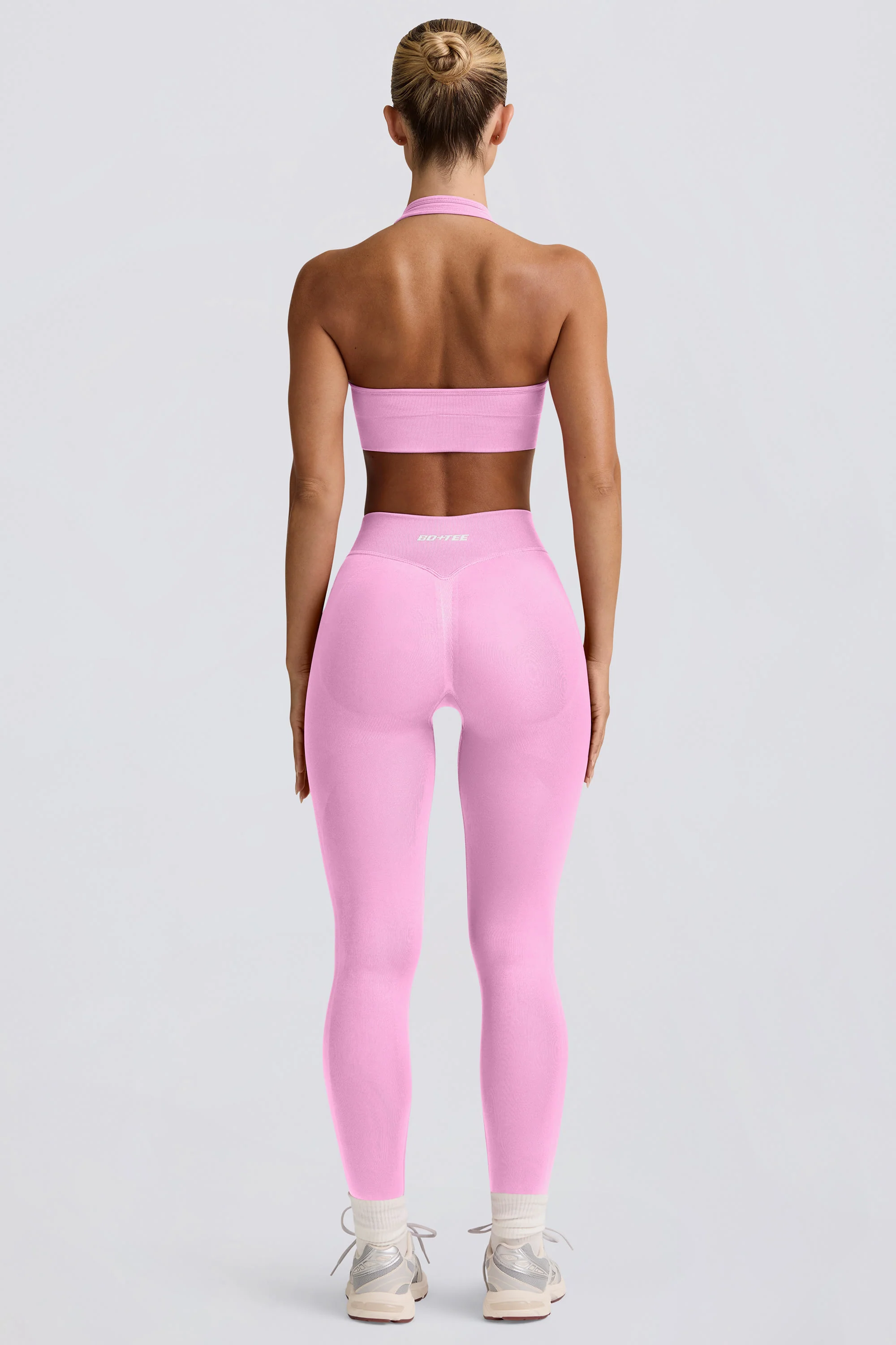 Define Luxe High-Waist Leggings in Bubblegum Pink - Image 2