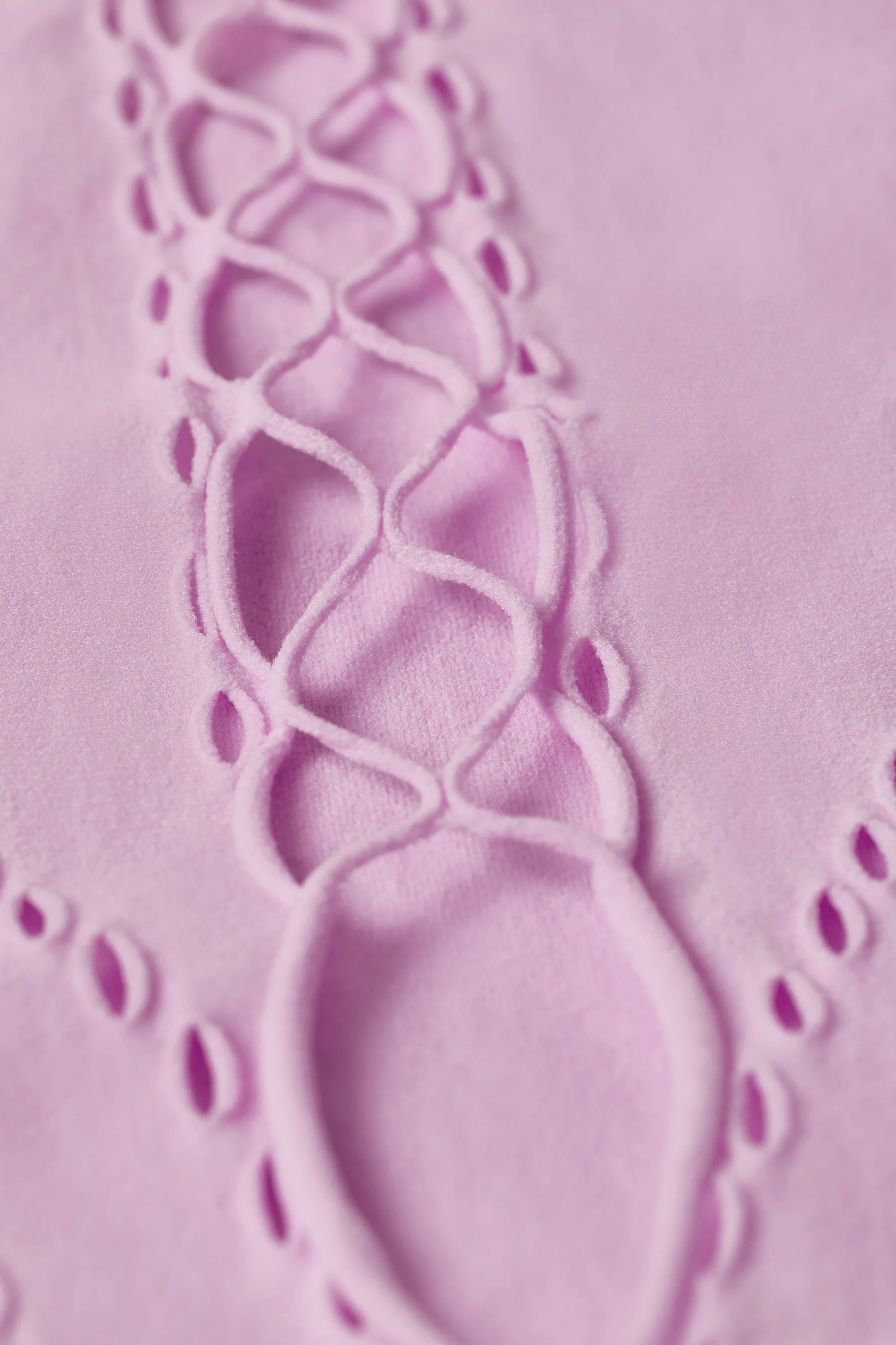 Lace-Up Bodysuit in Violet Pink - Image 5