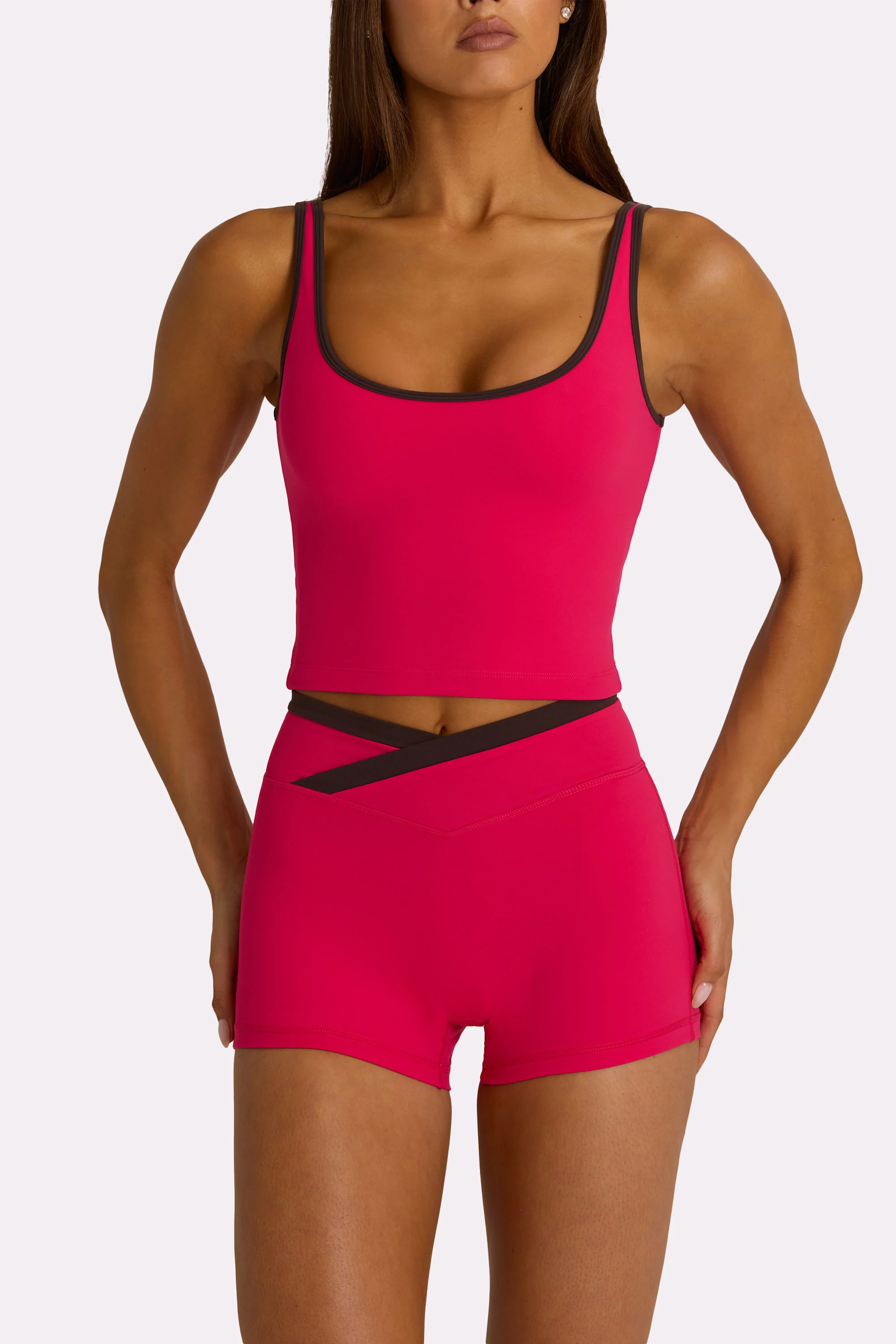 Soft Active Tank Top in Hot Pink - Image 4