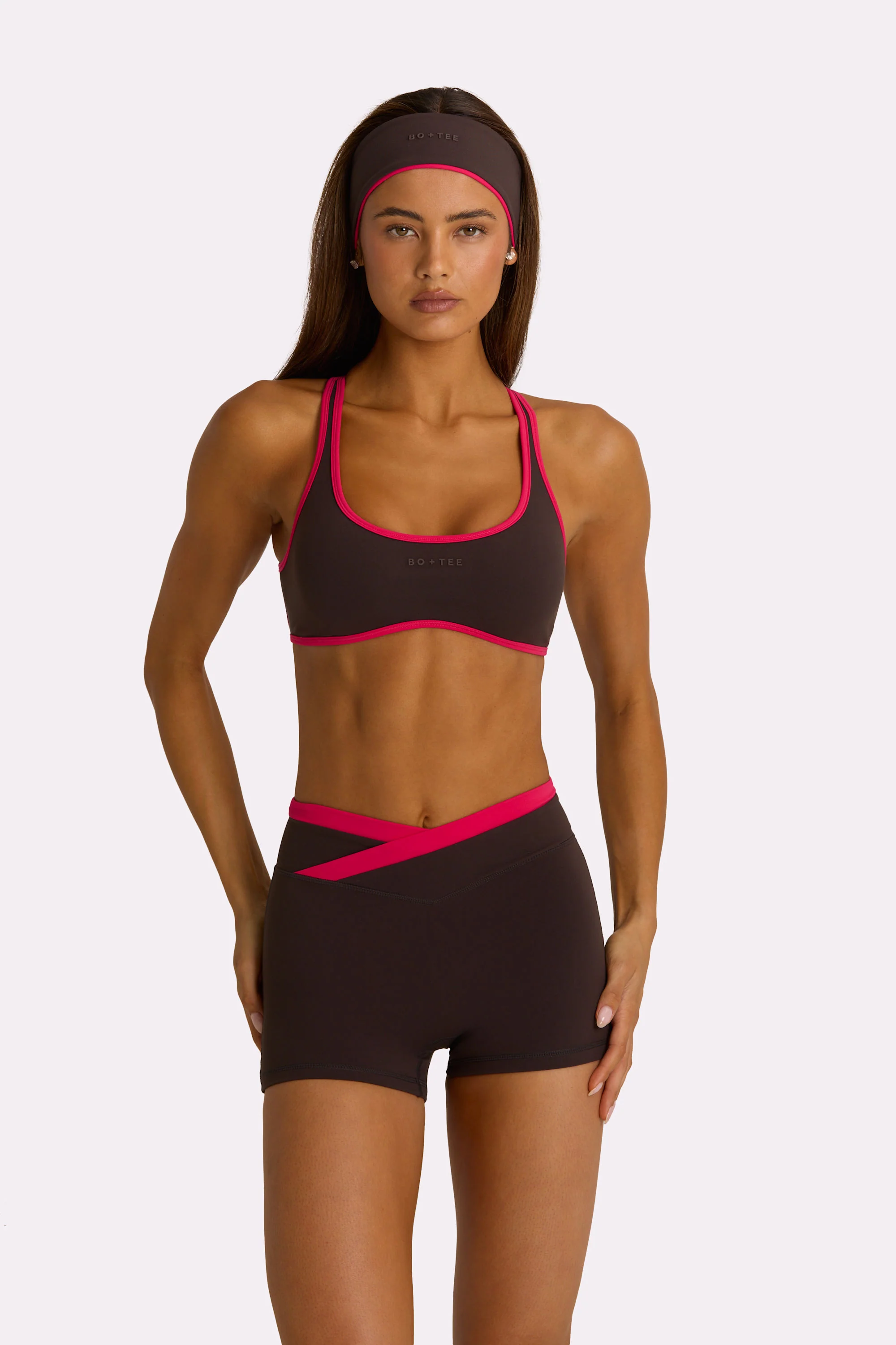 Soft Active Sports Bra in Truffle - Image 3
