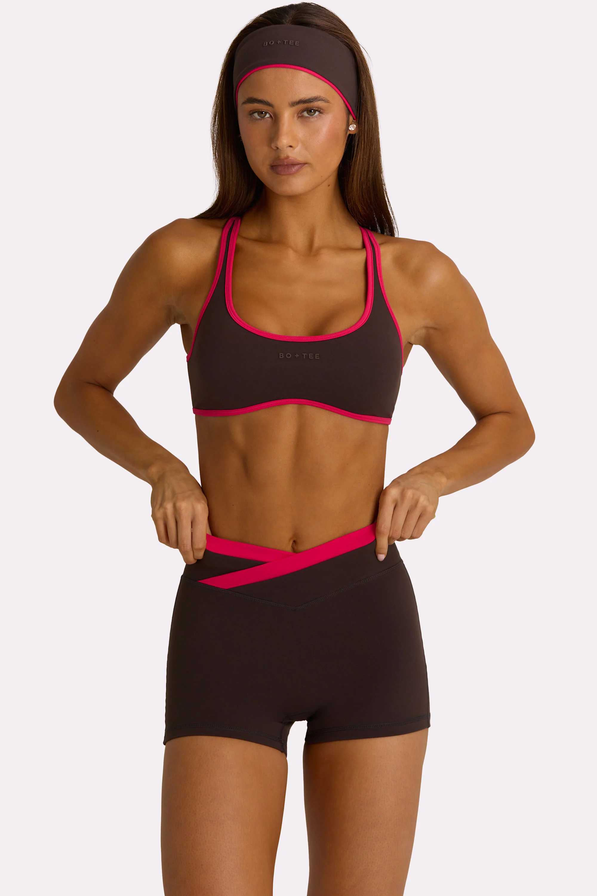 Soft Active Sports Bra in Truffle - Image 5