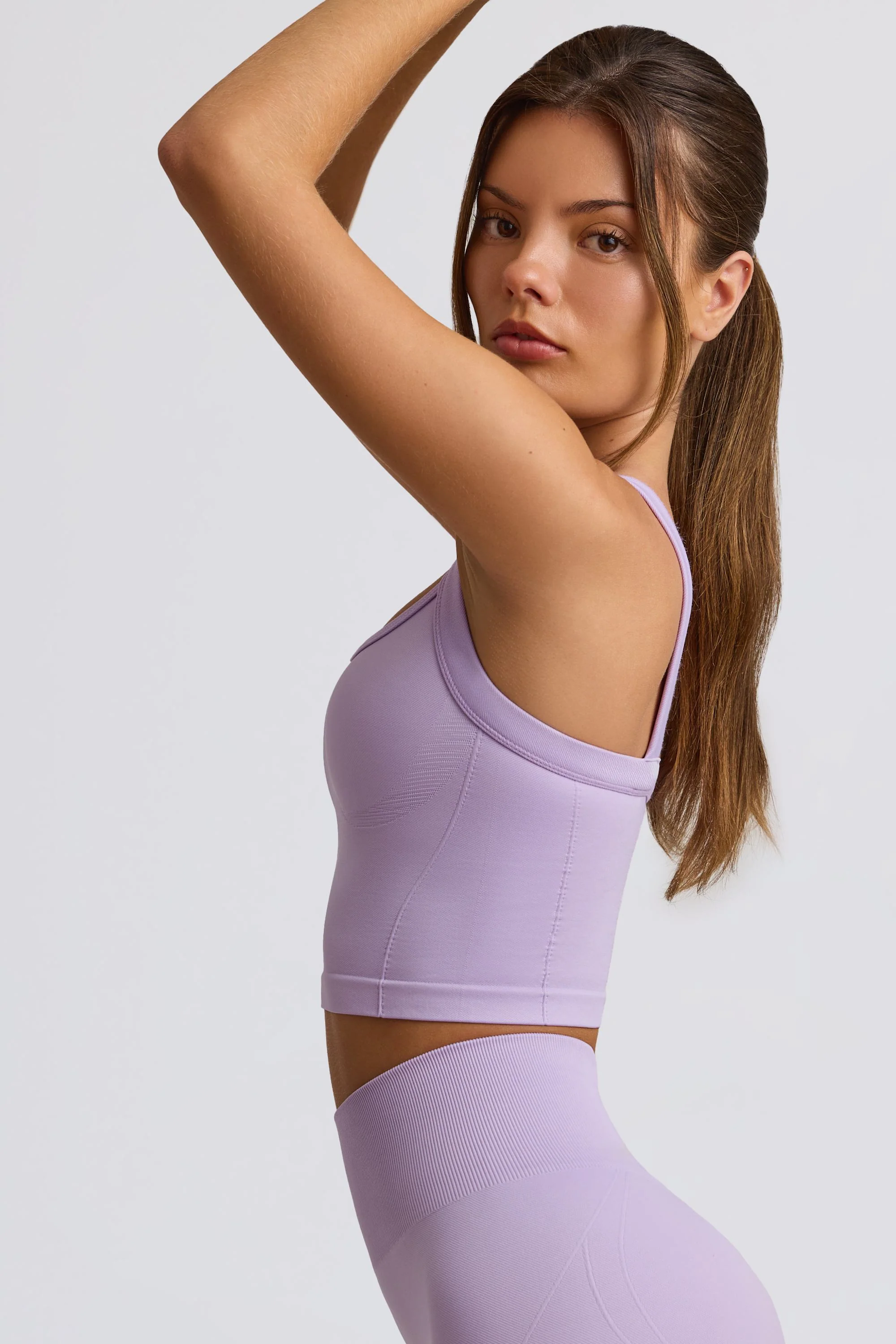 Super Sculpt Seamless Longline Camisole Top in Lavender - Image 9