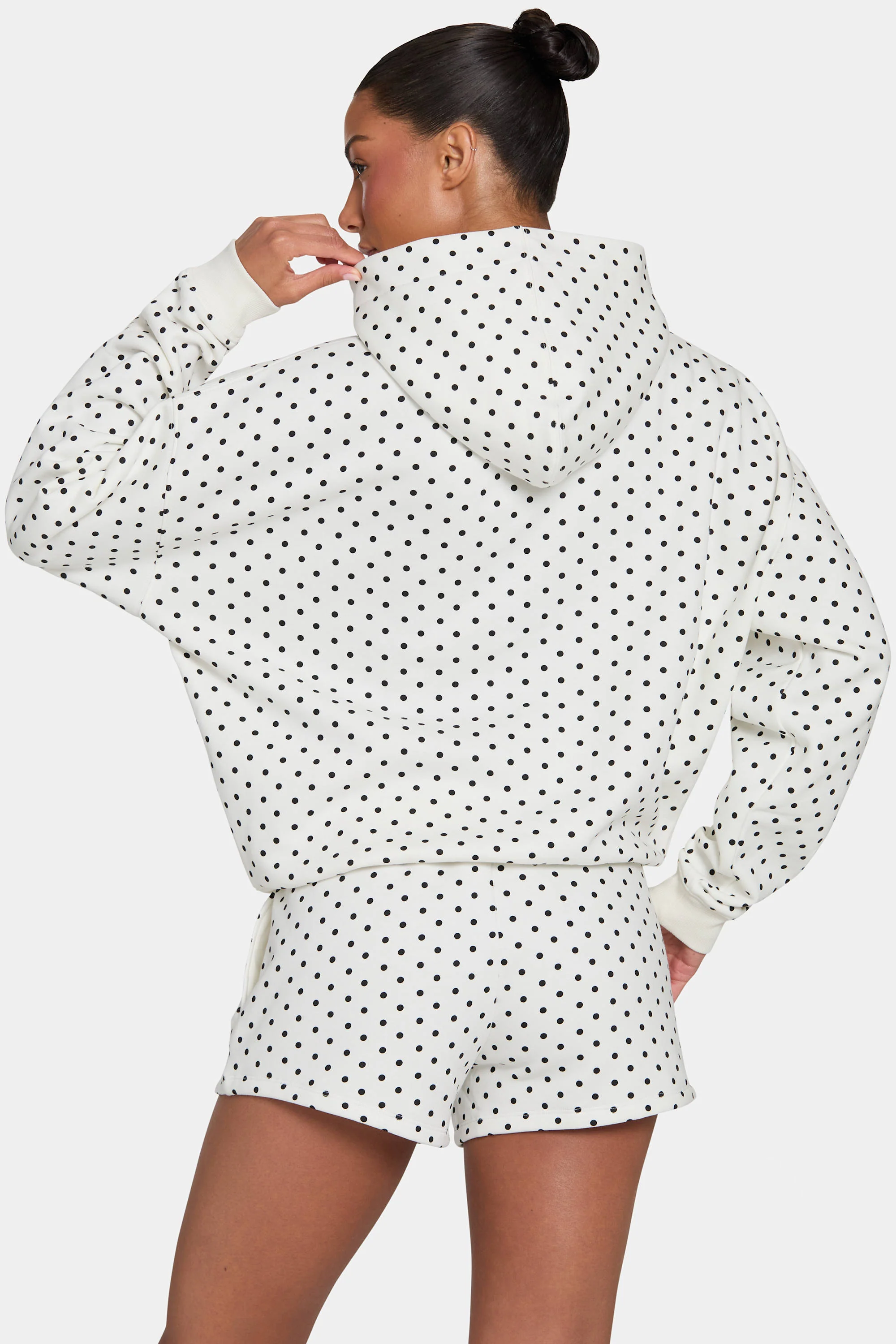 Sweat Shorts in Coconut Polka Dot - Image 2