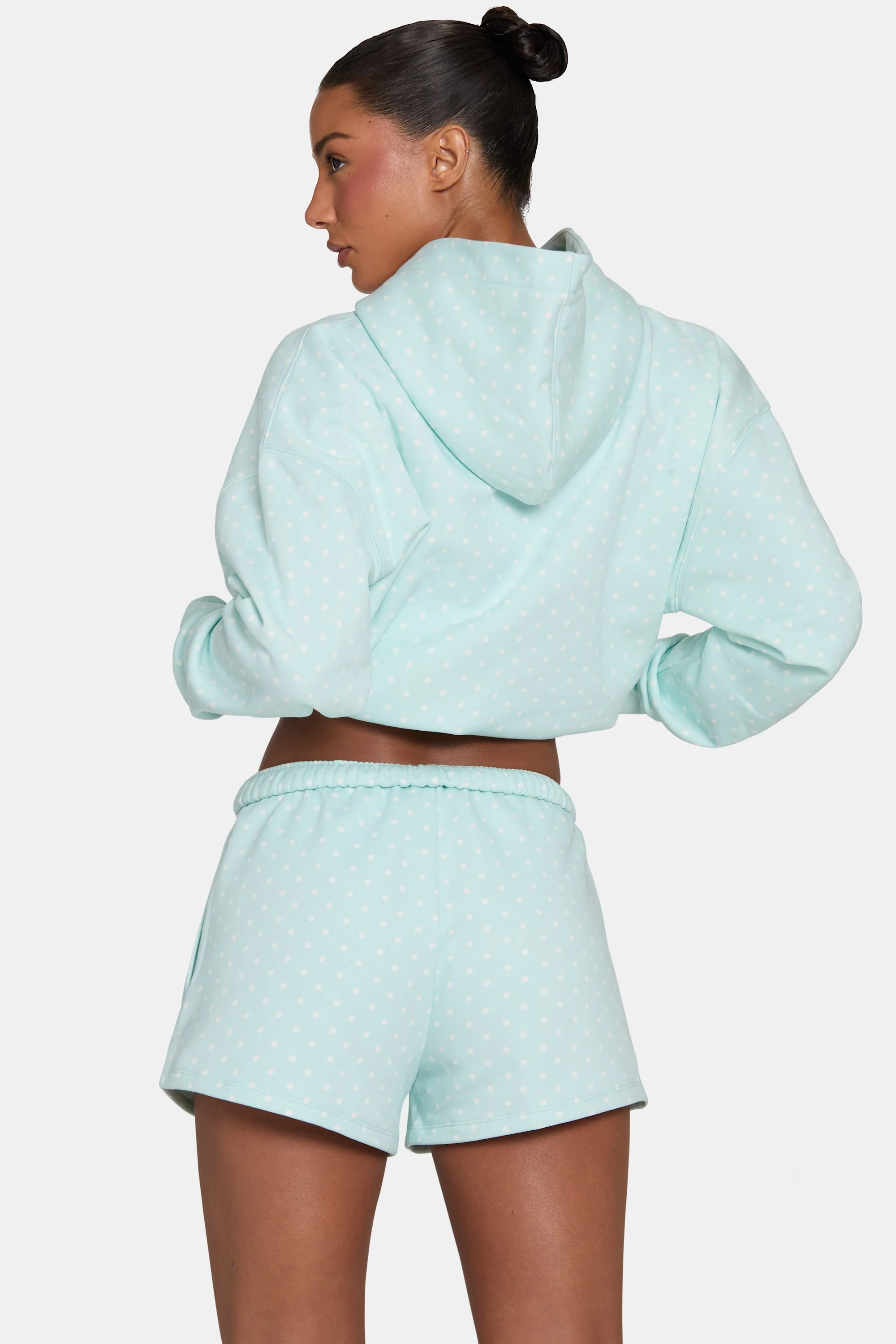Sweat Shorts in Peppermint Polka Dot - Image 2