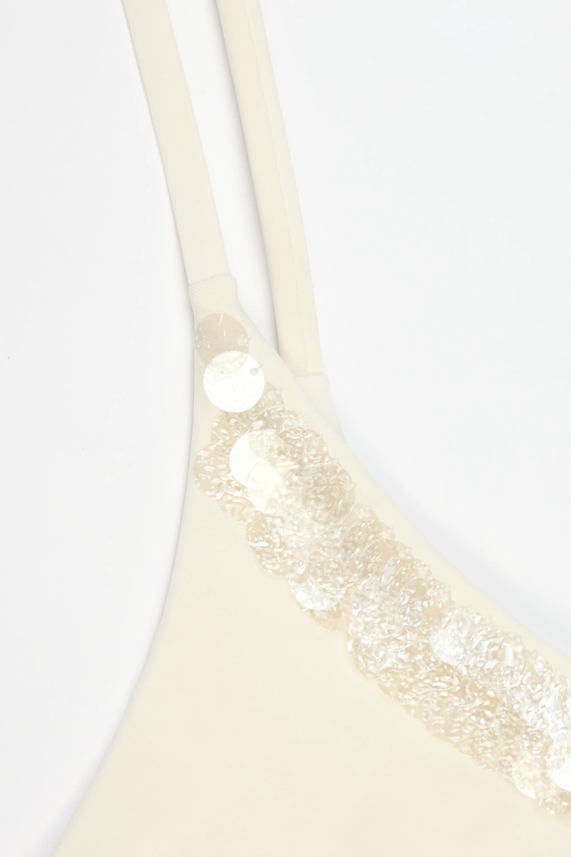 Side-Tie Thong Bikini Bottoms  in Pearl - Image 5